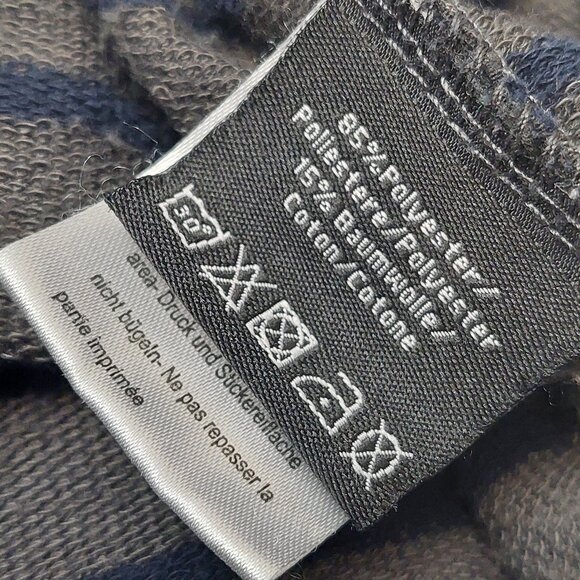 Men's BELOWZERO Switzerland Hooded Striped Sweatshirt Leather Accents Size XL - Picture 10 of 13